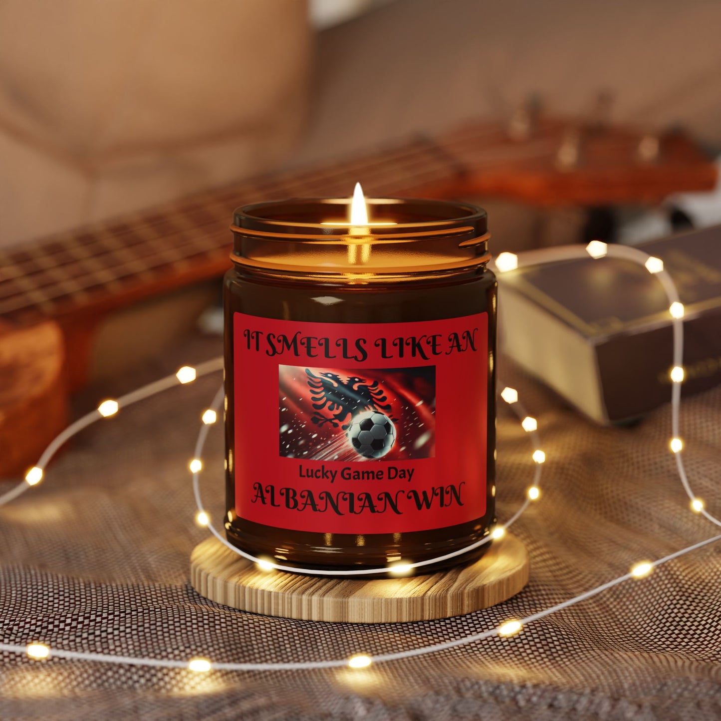 Scented Soy Candle (Multi-Size, Amber Jar)