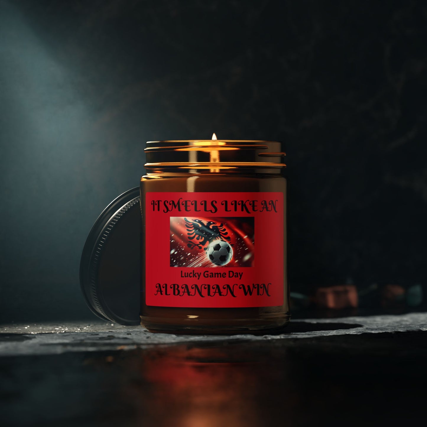 Scented Soy Candle (Multi-Size, Amber Jar)