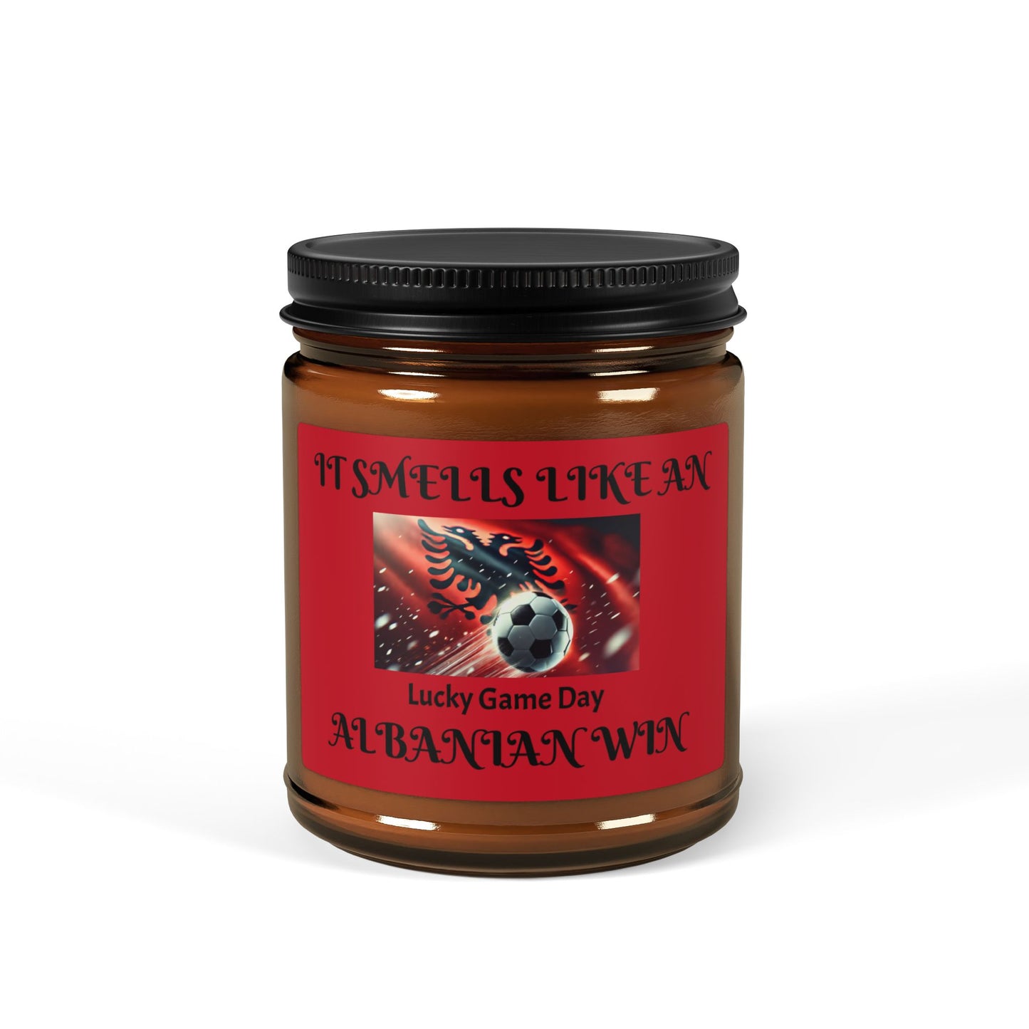 Scented Soy Candle (Multi-Size, Amber Jar)