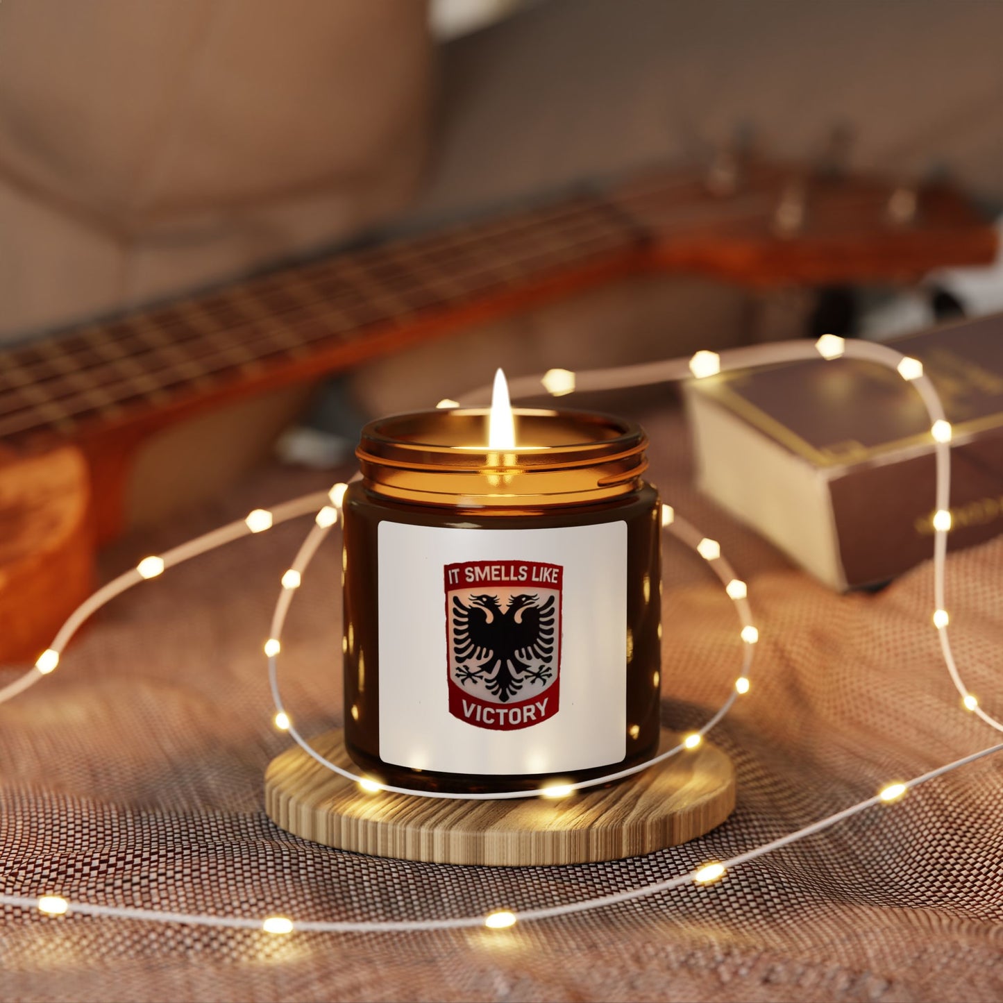 Scented Soy Candle (Multi-Size, Amber Jar)