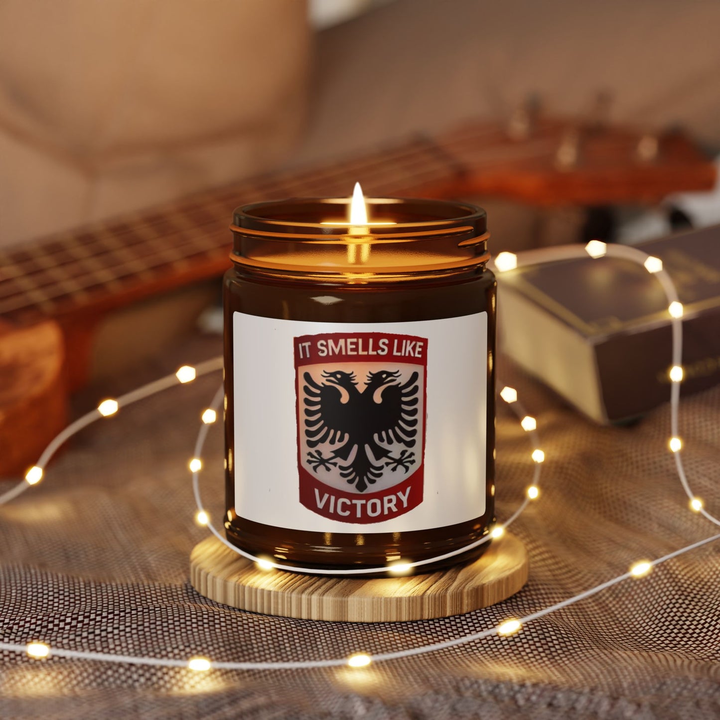 Scented Soy Candle (Multi-Size, Amber Jar)
