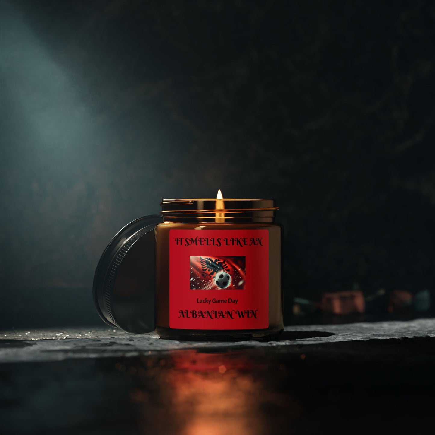 Scented Soy Candle (Multi-Size, Amber Jar)