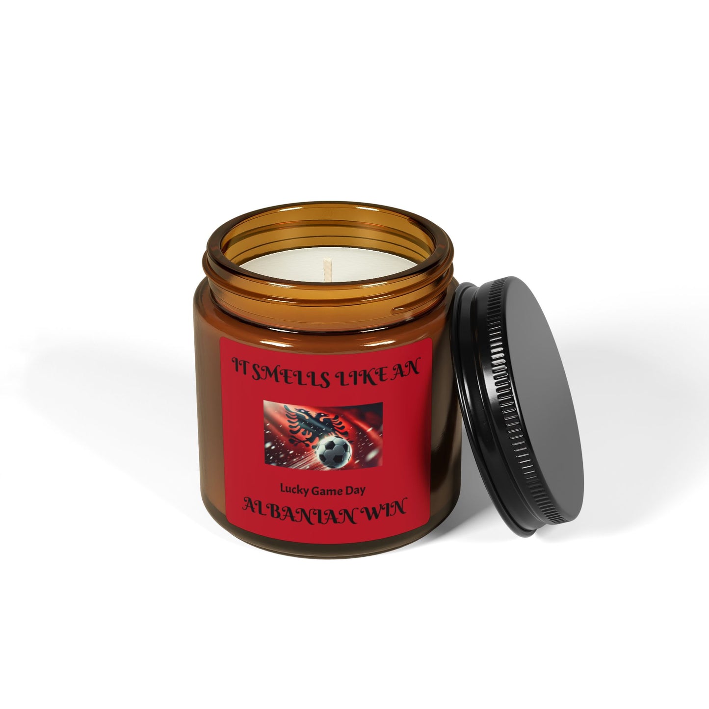 Scented Soy Candle (Multi-Size, Amber Jar)